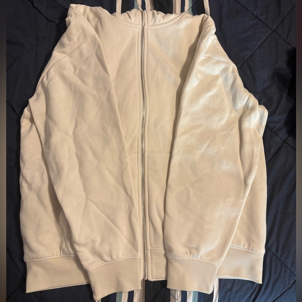 Levi’s Men’s Relaxed Workwear Hoodie – Beige/Cream – Size M